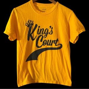 Seattle Mariners Yellow Kids Kings Court  T-Shirt Large EUC